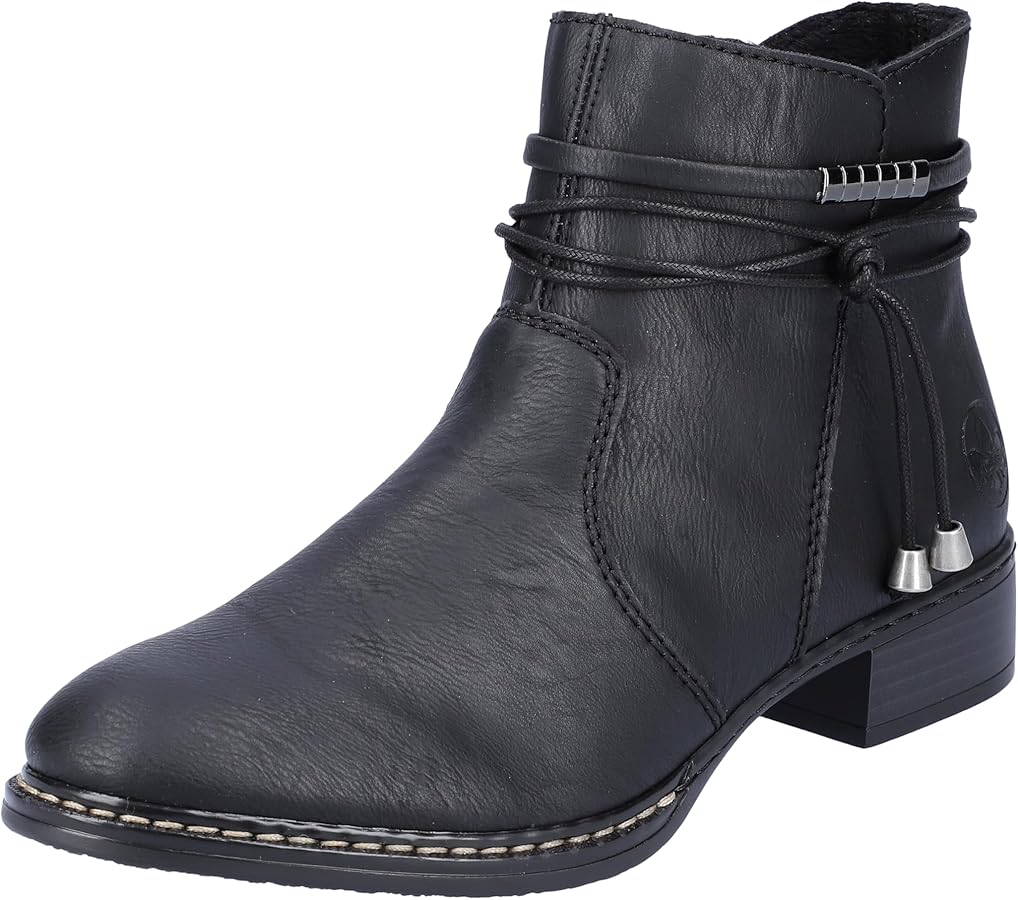 Amazon.com | Rieker Women's Ankle Boots 73488, Black Black 00 00